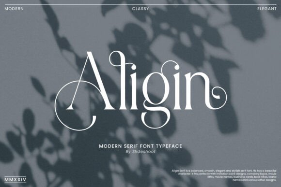 Aligin Font Review: A Stylish Serif for Creative Branding Projects