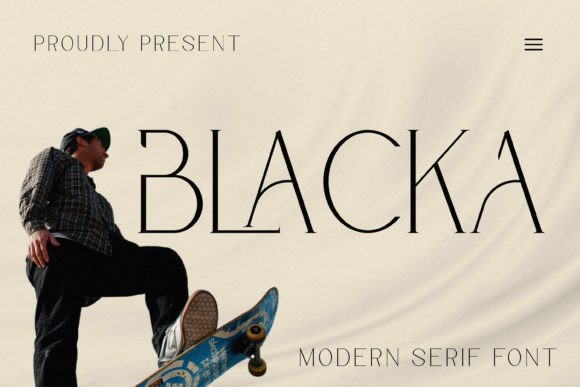 Blacka: A Premium Serif Font for Digital Design
