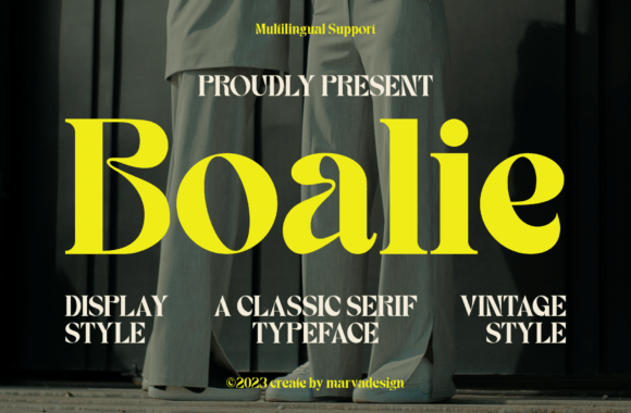 Boalie Font: A Sophisticated Typeface for Craft Creations