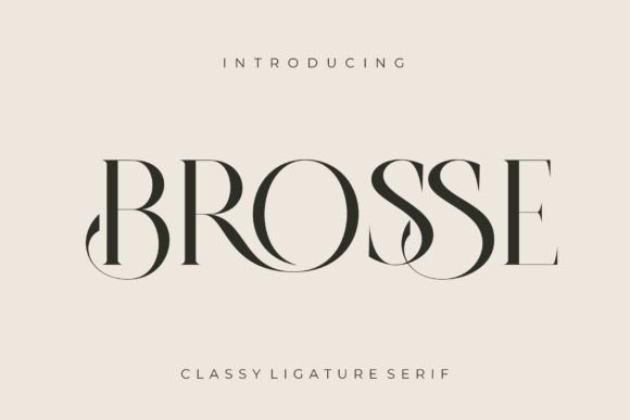 Brosse: A Classy Serif Font for Real Makers and Creative Shops