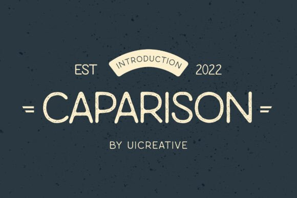 Caparison Typeface: A Subtle Elegance for Modern Branding