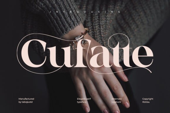 Cufatte: A Serif Font for Timeless Craft Projects