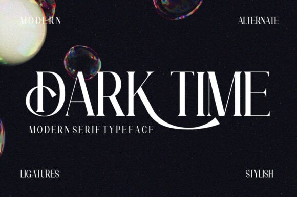 Dark Time Font: Elevating My Brand with Modern Elegance
