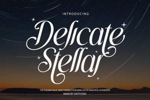 Delicate Stellar: A Typeface That Elevates Editorial Design