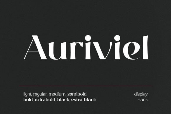 Elevate Your Editorial Design with the Auriviel Typeface
