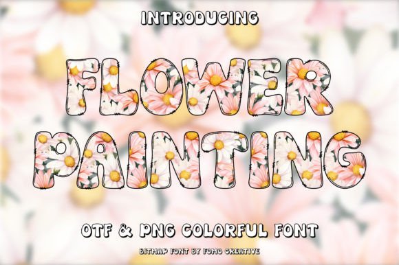 Flower Painting Font: A Creative Typeface for Branding with Flair
