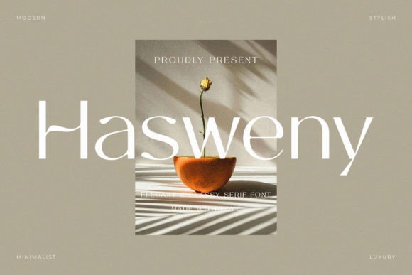 Hasweny: A Modern Typeface for Digital Branding and Web Design