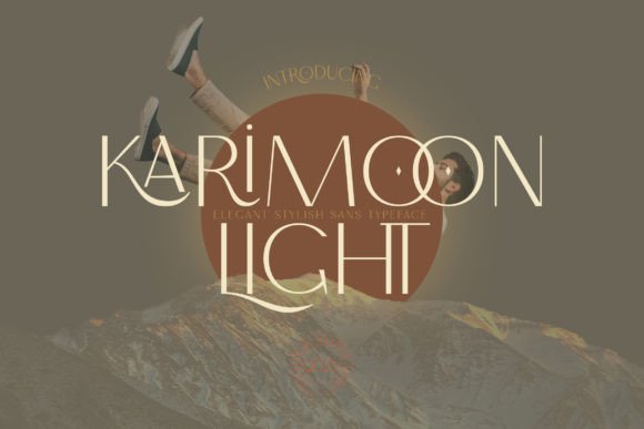 Karimoon Light: A Stylish Sans Typeface for Crafters and Product Makers