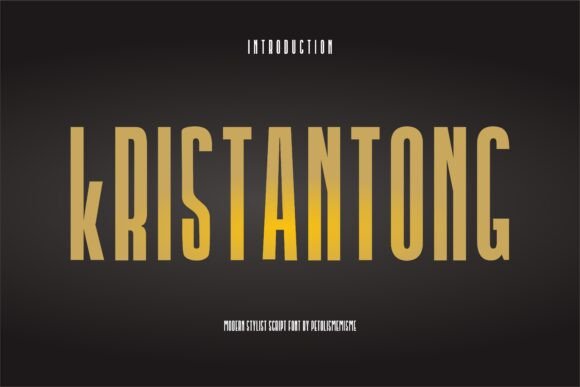 Kristantong: A Sophisticated Typeface for Modern Branding