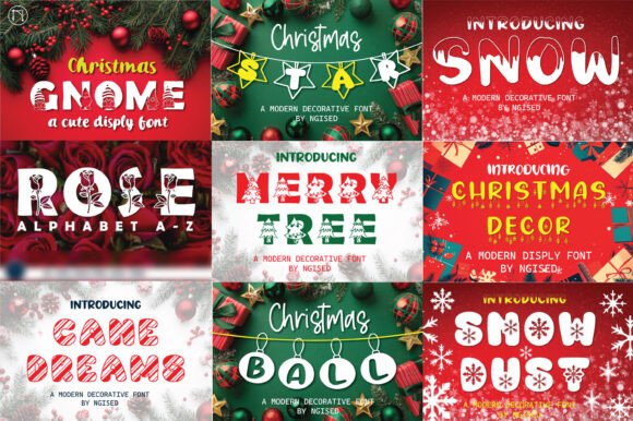 Merry Ball Charm Collection: Festive Fonts for Marketers