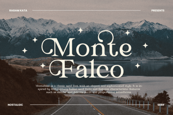 Monte Falco Typeface in Real Campaign Design
