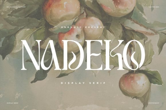 Nadeko: A Serif Font for Sophisticated Editorial Design