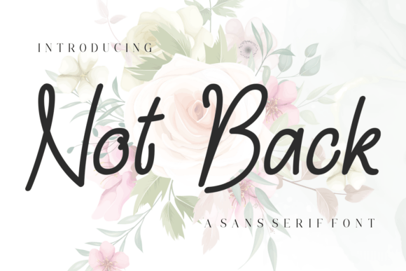 Not Back Font: A Polished Touch for Branding