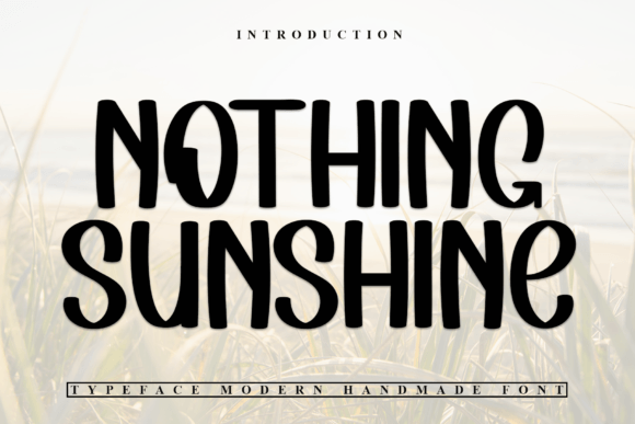 Nothing Sunshine: A Display Font for Elegant Web Design