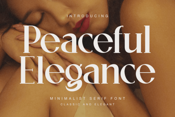 Peaceful Elegance Typeface: A Web Designer’s Minimalist Delight