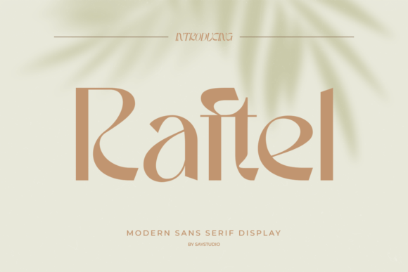 Raftel: A Modern Typeface for Digital Design