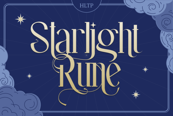 Starlight Rune: A Serif Font for Enchanted Craft Designs